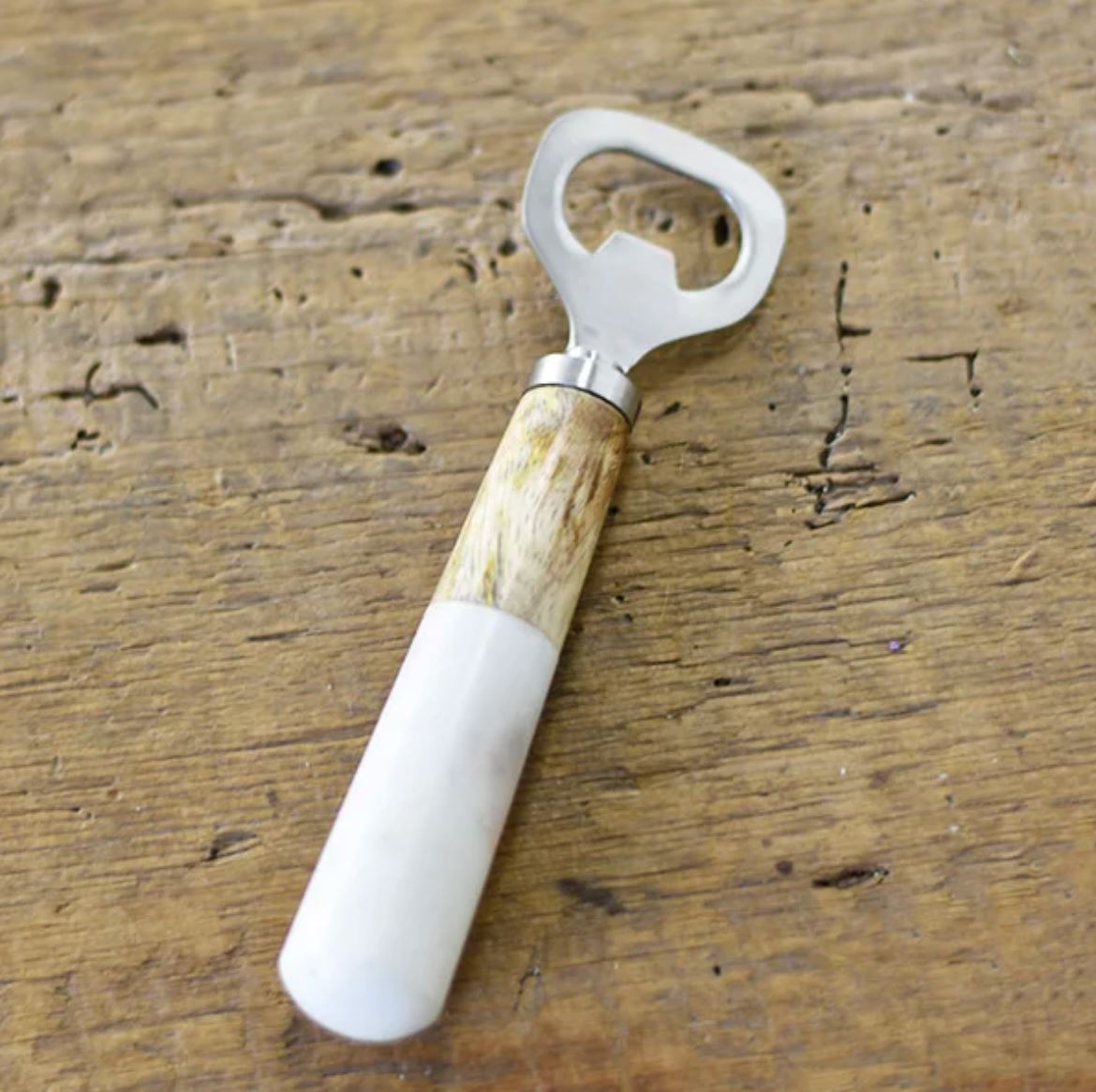 Marble and Wood Bottle Opener Home Decor PD Home Garden 