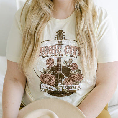 Nashville Music City T-Shirt Apparel & Accessories Mason Grove Farm 