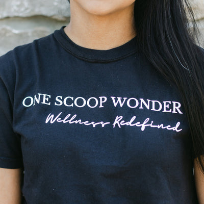 One Scoop Wonder - Black T-Shirt Apparel & Accessories Mason Grove Farm 