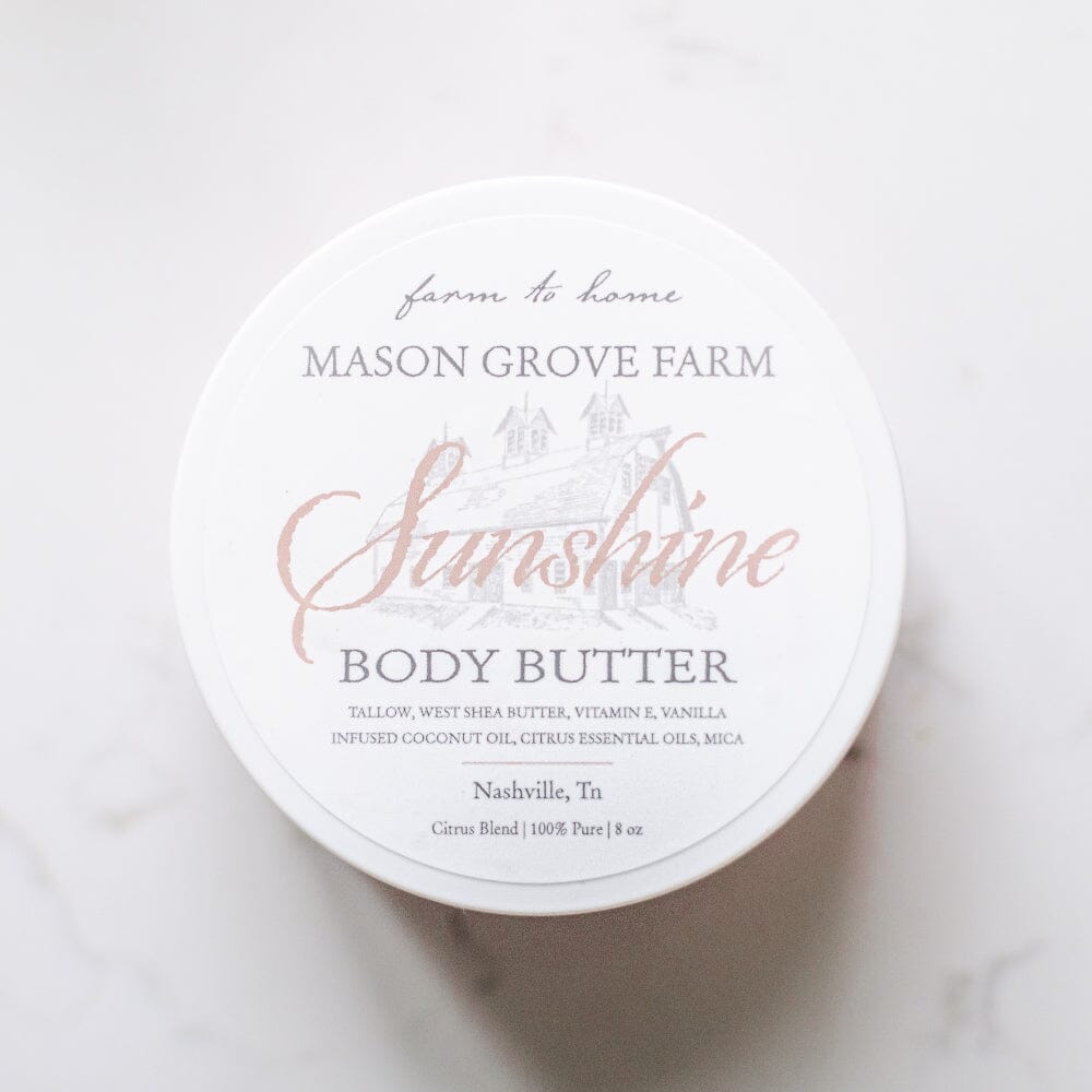 Sunshine Body Butter Skin Care Mason Grove Farm 